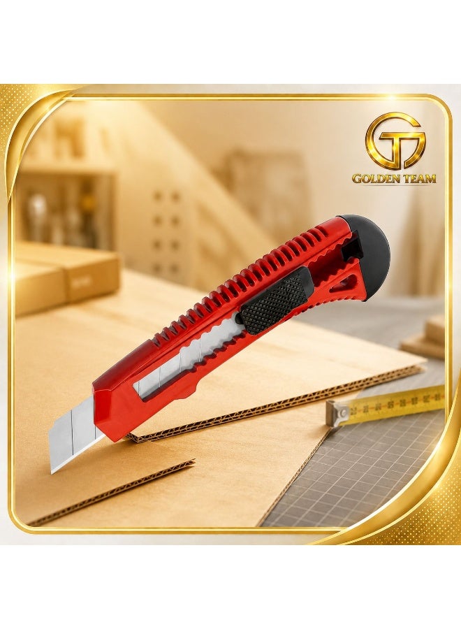 18mm Sliding Blade Cutter Knife – Red – Single Piece – Easy Blade Change & Precise Cutting - Image 4