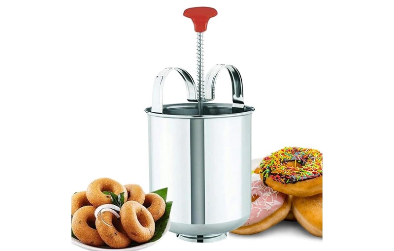 Ervio Medu Vada Maker Stainless Steel Simple and Efficient Professional Grade Kitchen Tool for Perfectly Shaped Crispy Urad Vadas and Donuts - Image 5