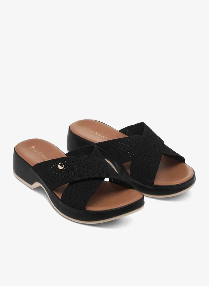 Le Confort Women Textured Slip-On Sandals
