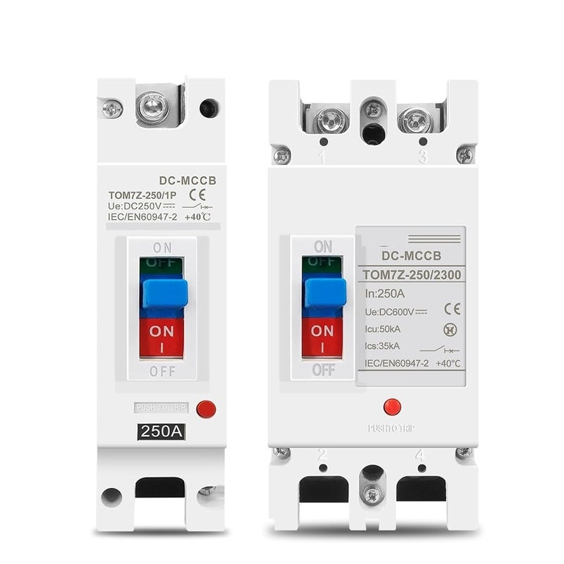 Solar Molded Case Circuit Breaker MCCB 125A 2P Overload Protection Switch for Photovoltaic PV System - Image 1