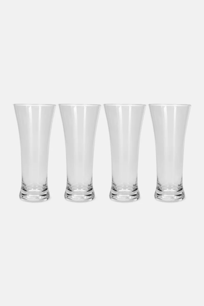 Muy Mucho 4 Pieces Drinking Glasses 320ml, Transarent