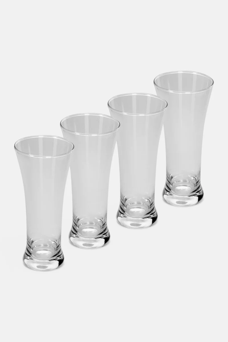 Muy Mucho 4 Pieces Drinking Glasses 320ml, Transarent