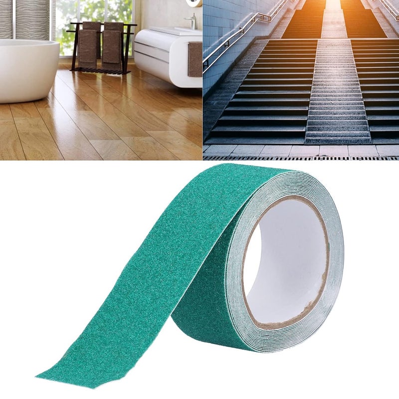 Toxen Toxen Anti Slip Tape Grip Traction Outdoor and Indoors Stair Treads, Non Skid Safety Non Slip Pad, Strong Grip Abrasive for Stairs, Steps, Floors, Ramps, Skateboard (Green)  - Image 4