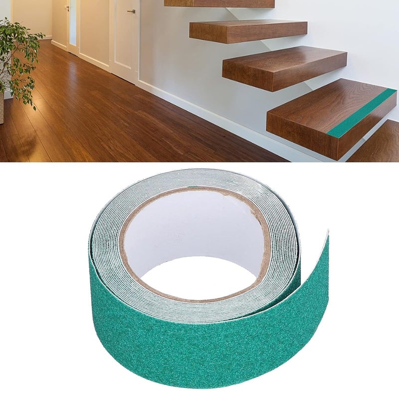 Toxen Toxen Anti Slip Tape Grip Traction Outdoor and Indoors Stair Treads, Non Skid Safety Non Slip Pad, Strong Grip Abrasive for Stairs, Steps, Floors, Ramps, Skateboard (Green)  - Image 2