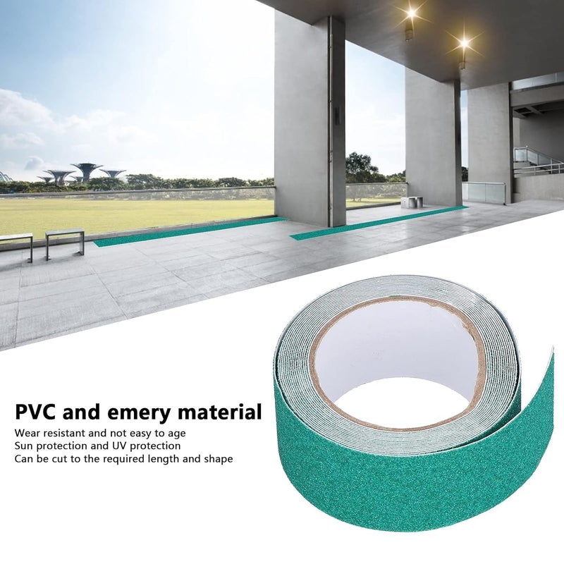 Toxen Toxen Anti Slip Tape Grip Traction Outdoor and Indoors Stair Treads, Non Skid Safety Non Slip Pad, Strong Grip Abrasive for Stairs, Steps, Floors, Ramps, Skateboard (Green)  - Image 3
