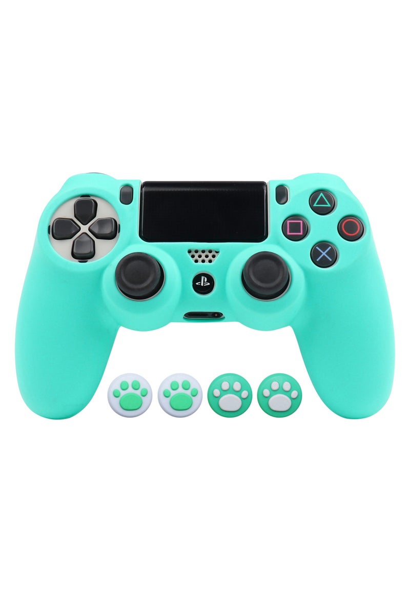 إيروريكس غطاء حماية سيليكون ناعم أزرق سماوي للتحكم في جهاز بلاي ستيشن 4، غطاء حماية لجهاز ألعاب PS4