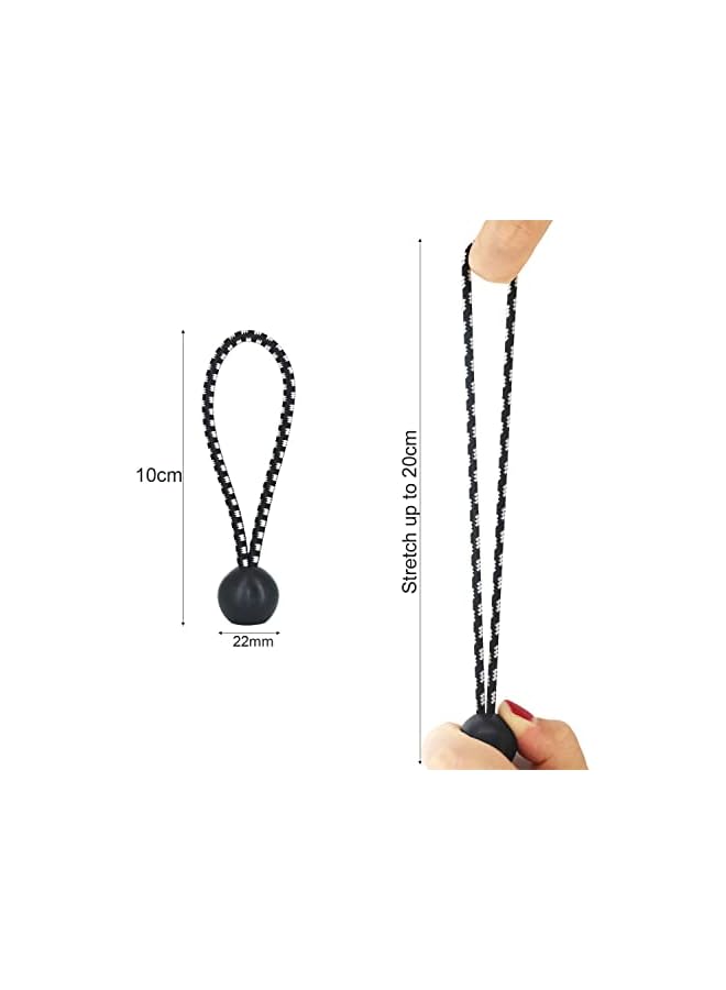 The Bros The Bros Ball Bungee Cords, 30 Pcs Tie Down Cords Elastic String UV Resistant Rope, Canopy Tarp Tie Down Bungee Balls, for Camping, Shelter,Cargo,Tent Poles UV Resistant - Image 5