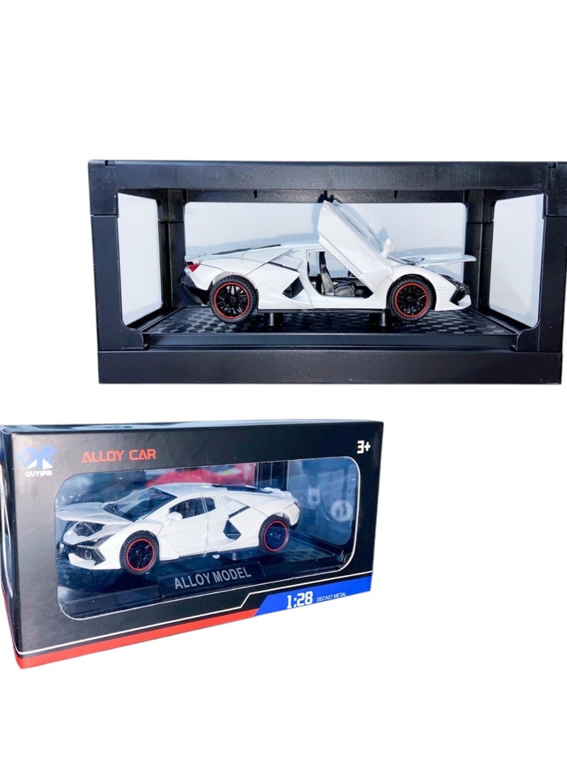 Toy Box Alloy Metal Pull Back Die-cast Car Lamborghini Revuelto Model Car Toys for Kids 