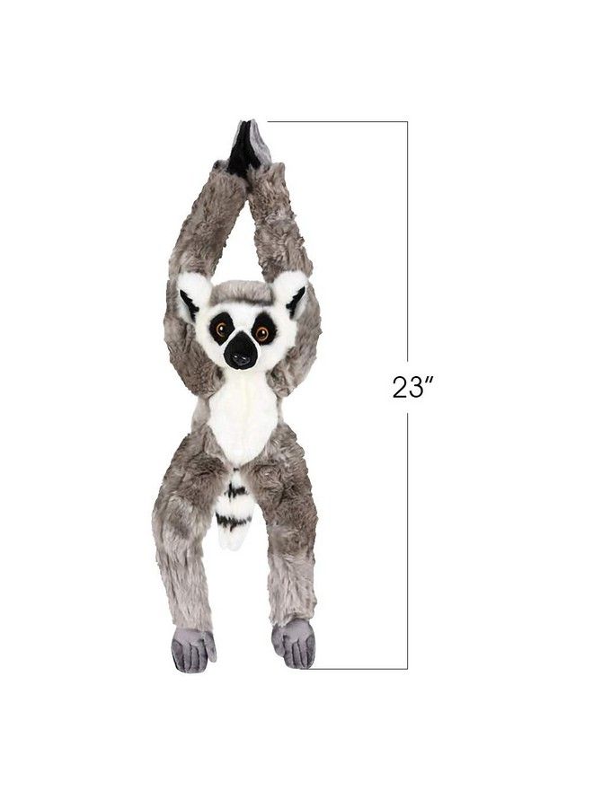 ArtCreativity Hanging Ring Tailed Lemur Plush Toy 17.5 Inch Stuffed Ring Tailed Lemur With Realistic Design Soft And Huggable Cute Nursery Decor Best Birthday Gift For Boys And Girls  - Image 4