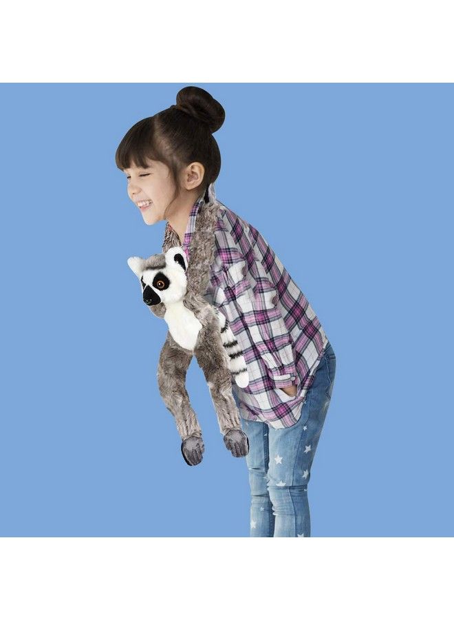 ArtCreativity Hanging Ring Tailed Lemur Plush Toy 17.5 Inch Stuffed Ring Tailed Lemur With Realistic Design Soft And Huggable Cute Nursery Decor Best Birthday Gift For Boys And Girls  - Image 5