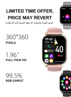 Korean Brand P5S Smart Watch,Business Smartwatch,Waterproof Fitness Watch, Bluetooth Calling,Smart watch for Men, Zinc Alloy Vacuum Plating, Heart Rate Monitoring,Smart watch for women Gold dial + pink strap - pzsku/ZCB7CDCDC3F2B21D7A27AZ/45/1741231866/ff514aa3-30e6-4f29-8f6e-c22b5a870cc0