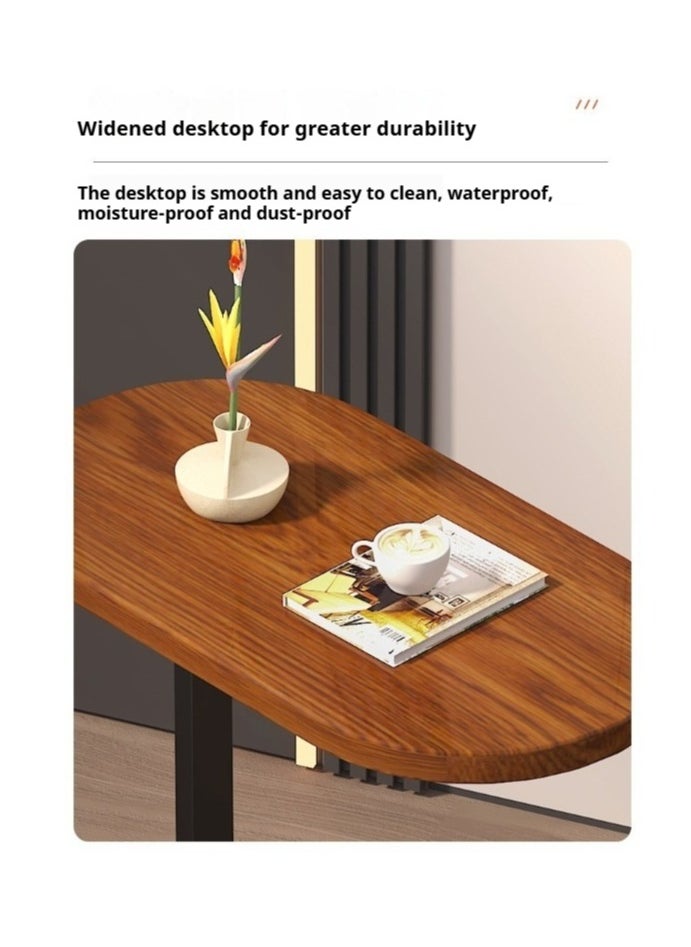 C Shaped Side Table Small Side Table Coffee Table End Table Under Sofa Living Room Table Snack Laptop Holder Stable Metal Frame For Bedroom Office Sofa Bed Side Table Easy To Assemble