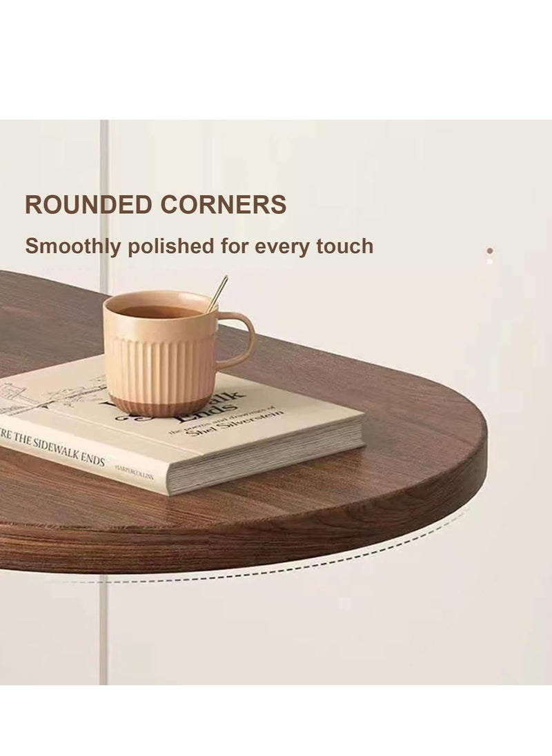 C Shaped Side Table Small Side Table Coffee Table End Table Under Sofa Living Room Table Snack Laptop Holder Stable Metal Frame For Bedroom Office Sofa Bed Side Table Easy To Assemble
