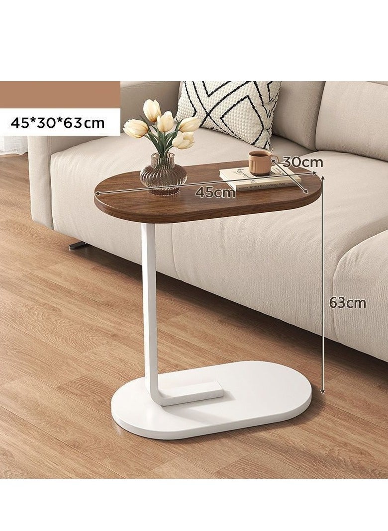C Shaped Side Table Small Side Table Coffee Table End Table Under Sofa Living Room Table Snack Laptop Holder Stable Metal Frame For Bedroom Office Sofa Bed Side Table Easy To Assemble