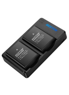 2-Pack EN-EL14 / EN-EL14a Battery Packs and Rapid USB Charger for Nikon D3100 D3200 D3300 D3400 D3500 D5100 D5200 D5300 D5500 D5600 DF Coolpix P7000 P7100 P7700 P7800 Cameras