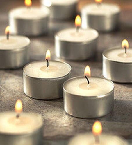 Quace Wax Tealight Candles Set of 50 (White Unscented) - Image 2