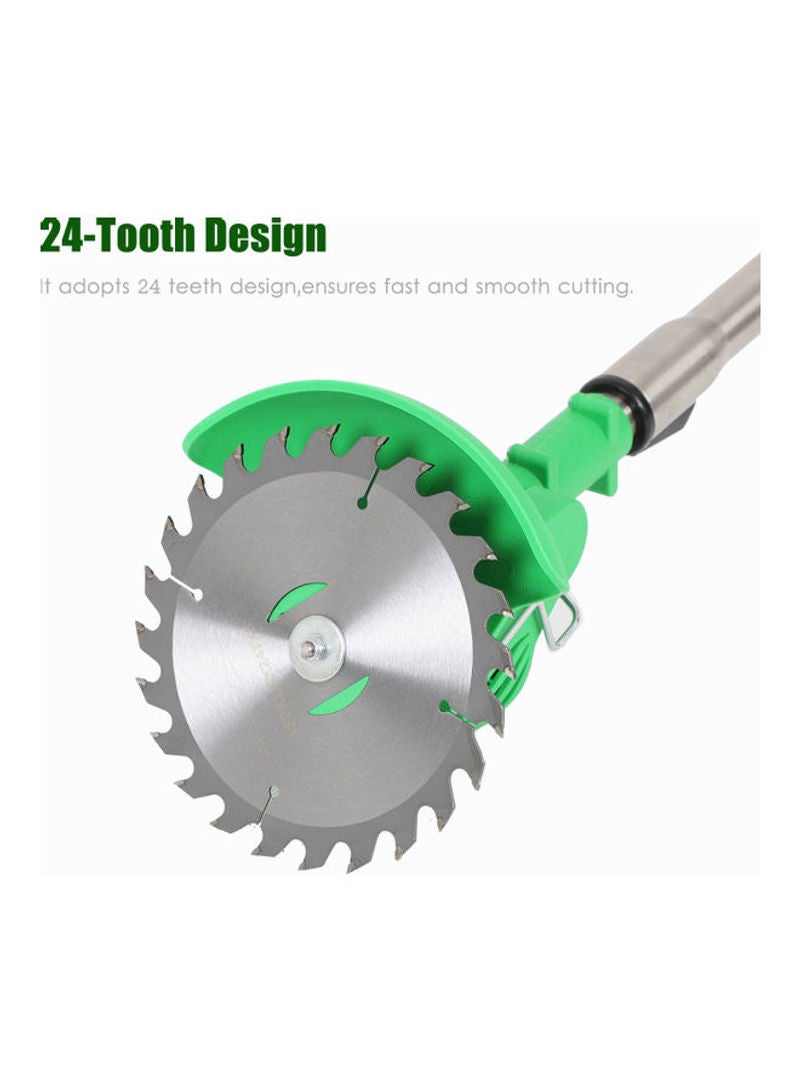 NIBEMINENT 6 Inch 150 mm 24 Teeth Lawn Mower Circular Metal Round Saw Blade Cutter Electric Weeder Accessory Silver 16cm - Image 2