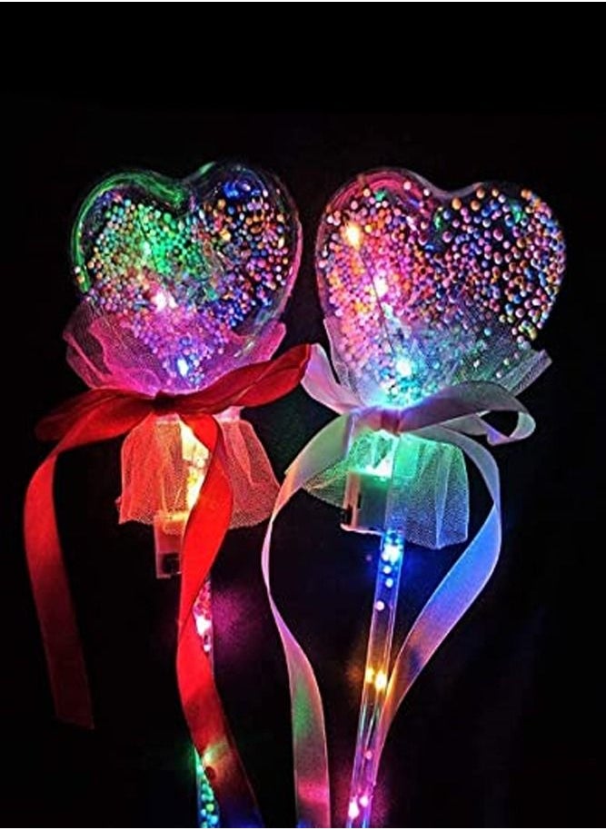 BELLSBERRY Kids LED Light Ball Stick Heart Shape Flash Wave Lighting Fun Play Toys for Boys and Girls Birthday Theme Party Item Assorted  - Image 5