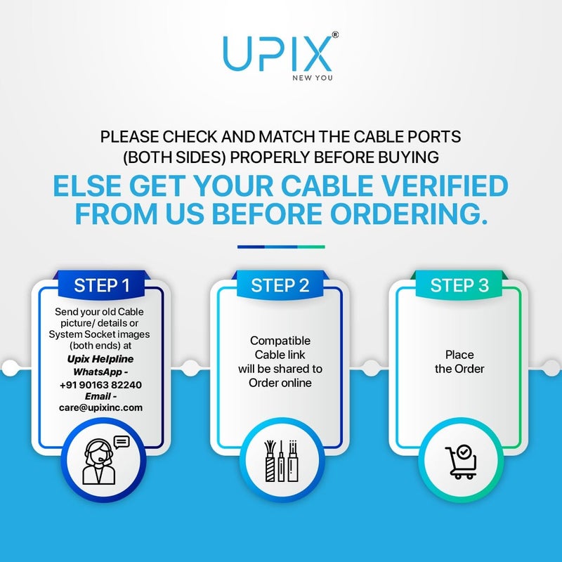 Upix Premium Male to Male VGA Cable 1.5 Meter, Support Monitor/PC/LCD/LED, Plasma, Projector, TFT - Image 4
