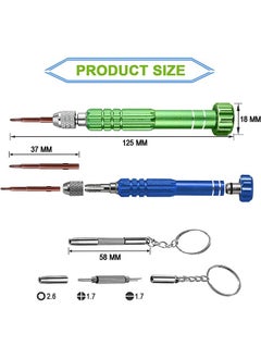 Small Screwdriver Set, Eyeglass Repair Kit with 10 Magnetic Precision Screwdriver Tips and Mini Glasses Screwdriver, Great for Repairing Watch Sunglass Phone Laptop Jewelry Electronic - pzsku/ZCB7D21A977CE5B9DA11FZ/45/_/1724921270/02bb4ffe-5cc3-4a06-9049-fbc6f1be7856