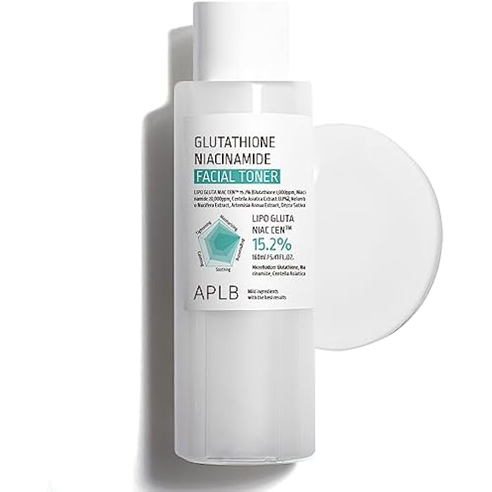 APLB Glutathione Niacinamide Facial Toner | LIPO GLUTA NIAC CEN™ 15.2% 5.41 FL.OZ/Korean Skincare, Replenishing Moisture, Revitalize for Gentle and Improve Skin Texture Through Niacinamide - Image 1