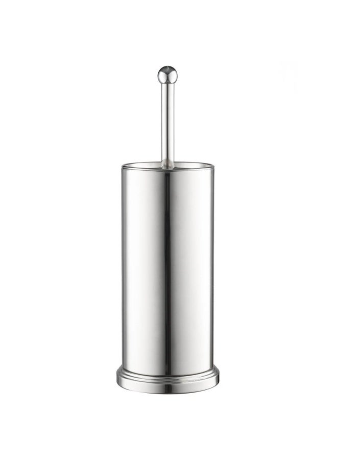 Home-It Toilet Brush Set Chrome Toilet Brush For Tall Toilet Bowl And Toilet Brush Holder With Lid Great Toilet Bowl Cleaner - Image 2