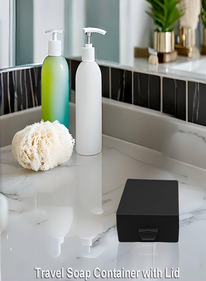 Elimeta Soap Container, Square Bar Soap Holder Fit Dr Squatch Soap, Travel Soap Case (Matt Black) - Image 2