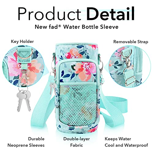 Newfad Half Gallon Water Bottle Carrier Bag, Bottle Pouch Phone Holder, Adjustable Shoulder Hand Strap 2 Pocket Sling Neoprene Sleeve Sports Water Jug Accessories for Hiking Travelling &Camping - Image 5