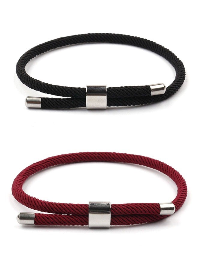 HAWAWA 6 Pieces Nautical Braided Rope Bracelets Set Adjustable Braided Cord Bracelet Handmade Navy Marine String Bracelet with Metal Knot Men Women Friendship Style C - Image 4