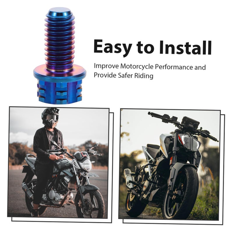 Titanium Motorcycle ABS Sensor Ring Bolts Enhanced Braking Stability Rotor Screws Easy Install - Image 4