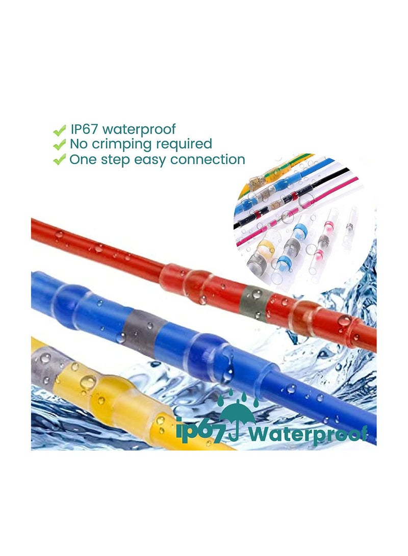120pcs Solder Stick Seal Wire Connectors, Waterproof Electrical Wire Terminals Sleeves Heat Shrink Insulated Splice for Marine Automotive - Image 3