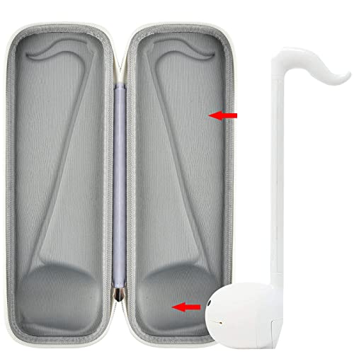 casmilee Case Compatible with Otamatone [English Edition] Japanese Electronic Musical Instrument Portable Synthesizer, Instrumental Music Toy Storage Holder for Otamatone Regular Size (Box Only) (White) - Image 5