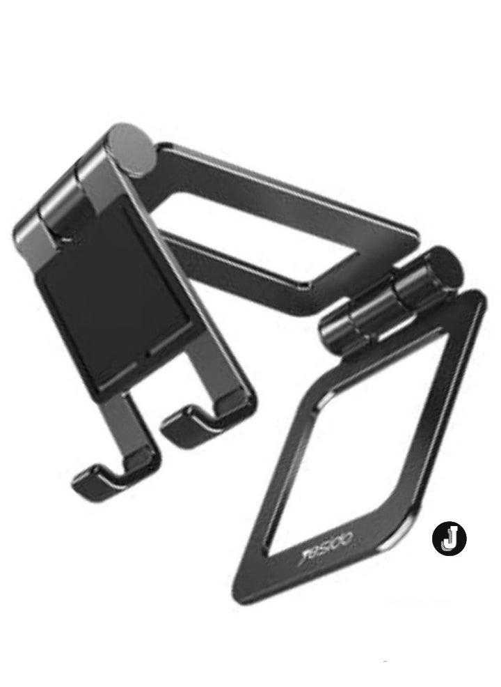 JAJEEK Universal Phone and Tablet Holder - Multi-Angle, Extendable, Foldable, Rotatable Stand for All Phones and Tablets - Compact and Black  - Image 2