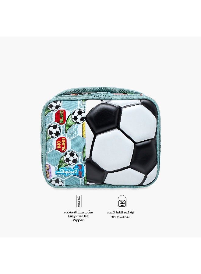Skylar 3D Football Print Lunch Bag for Boys - Image 4