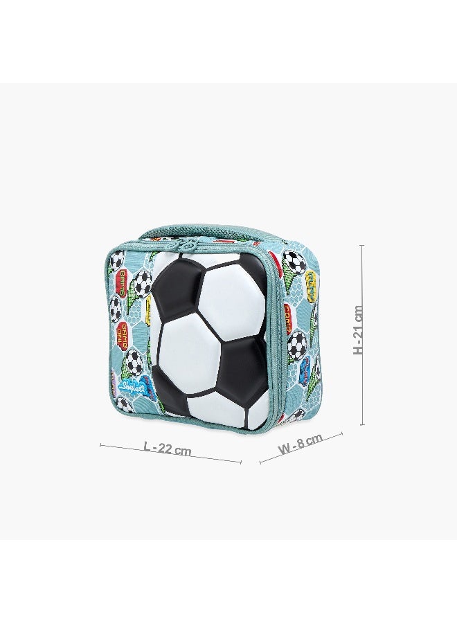 Skylar 3D Football Print Lunch Bag for Boys - Image 2