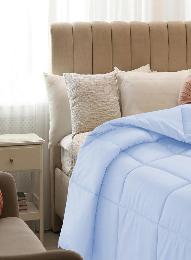 AYANSHI BEDDING Super Soft 100 GSM Ac Blanket/Ac Comforter Single Bed Summer Comforter Microfibre Lightweight (60" X 90" Inches) - Single Bed Comforter - Sky Blue Color - Image 3