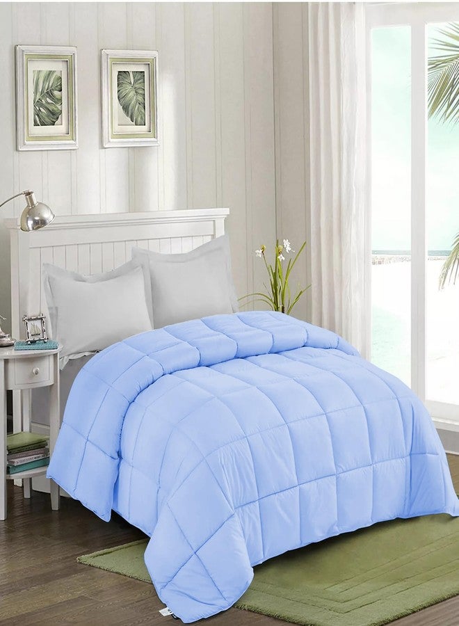 AYANSHI BEDDING Super Soft 100 GSM Ac Blanket/Ac Comforter Single Bed Summer Comforter Microfibre Lightweight (60" X 90" Inches) - Single Bed Comforter - Sky Blue Color - Image 2