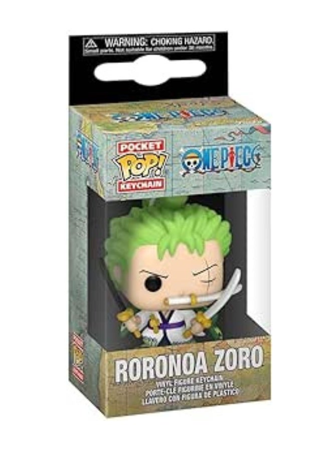 Funko Pop! Keychain: One Piece - Roronoa Zoro Novelty Keyring - Collectable Mini Figure - Image 1