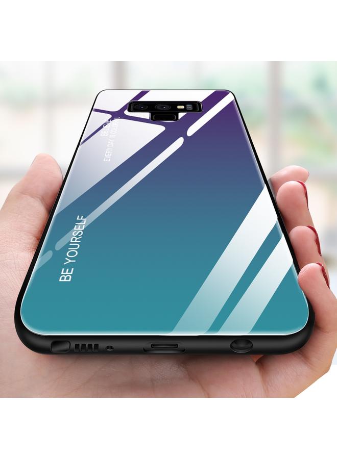 زبون جراب زجاجي متدرج الألوان لهاتف Galaxy Note 9 - Image 3