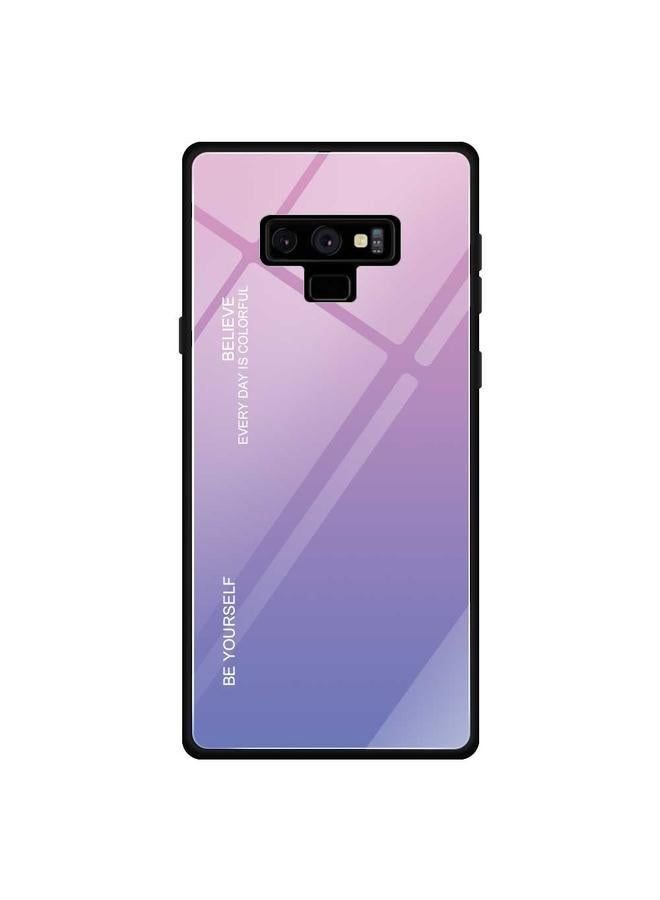 زبون جراب زجاجي متدرج الألوان لهاتف Galaxy Note 9 - Image 2