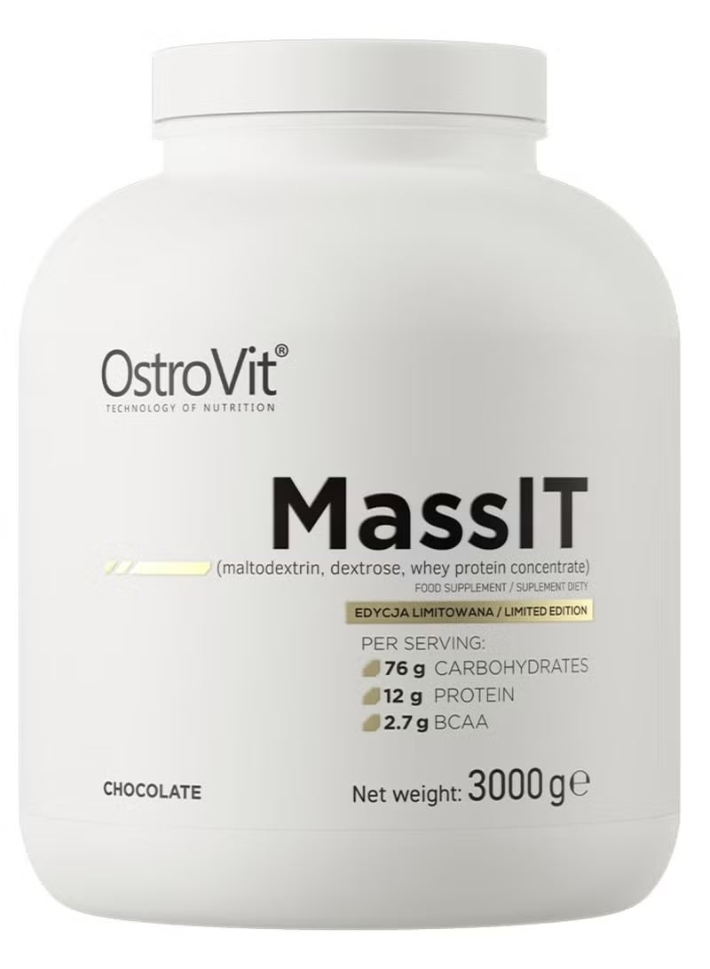 OstroVit Mass IT MassGainer Chocolate Flavour 3000 Gram - Image 1