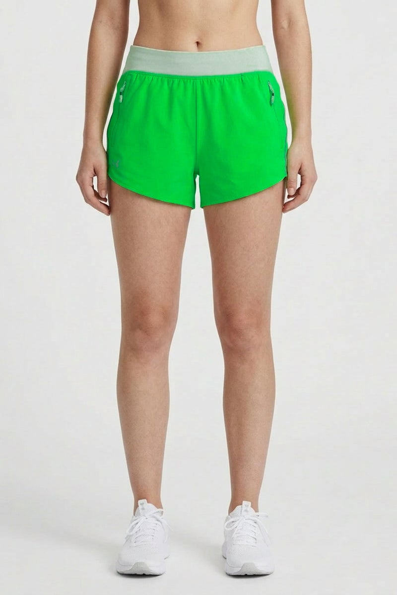 UNDER ARMOUR Women Loose Fit Training Shorts, Green - Image 1