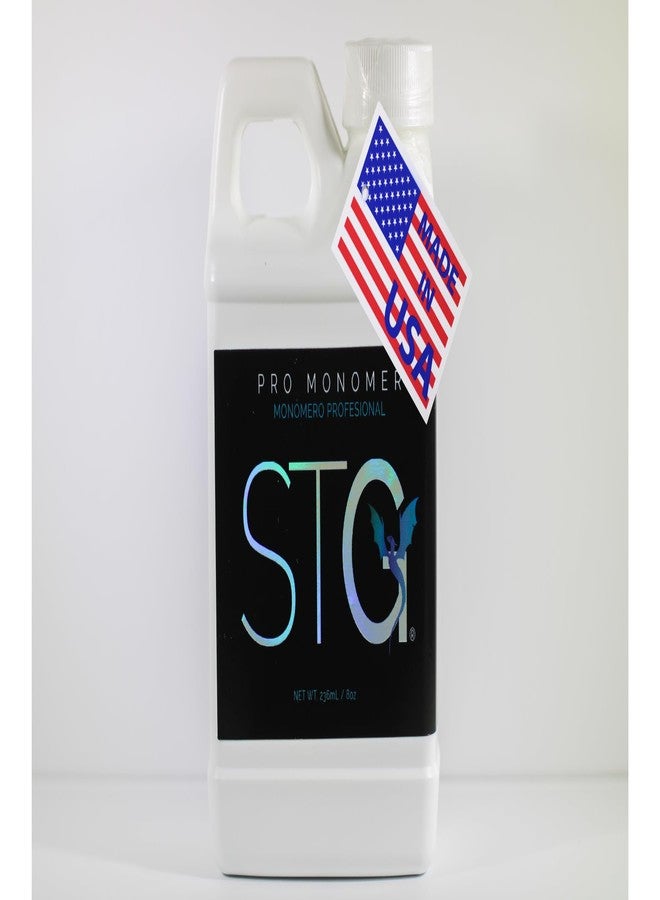 STG Nail Acrylic Systems EMA Monomer - MMA-Free, Primerless, Non-Yellowing Nail Liquid, Purple,8oz - Image 1