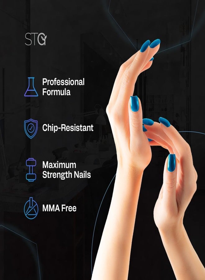 STG Nail Acrylic Systems EMA Monomer - MMA-Free, Primerless, Non-Yellowing Nail Liquid, Purple,8oz - Image 5