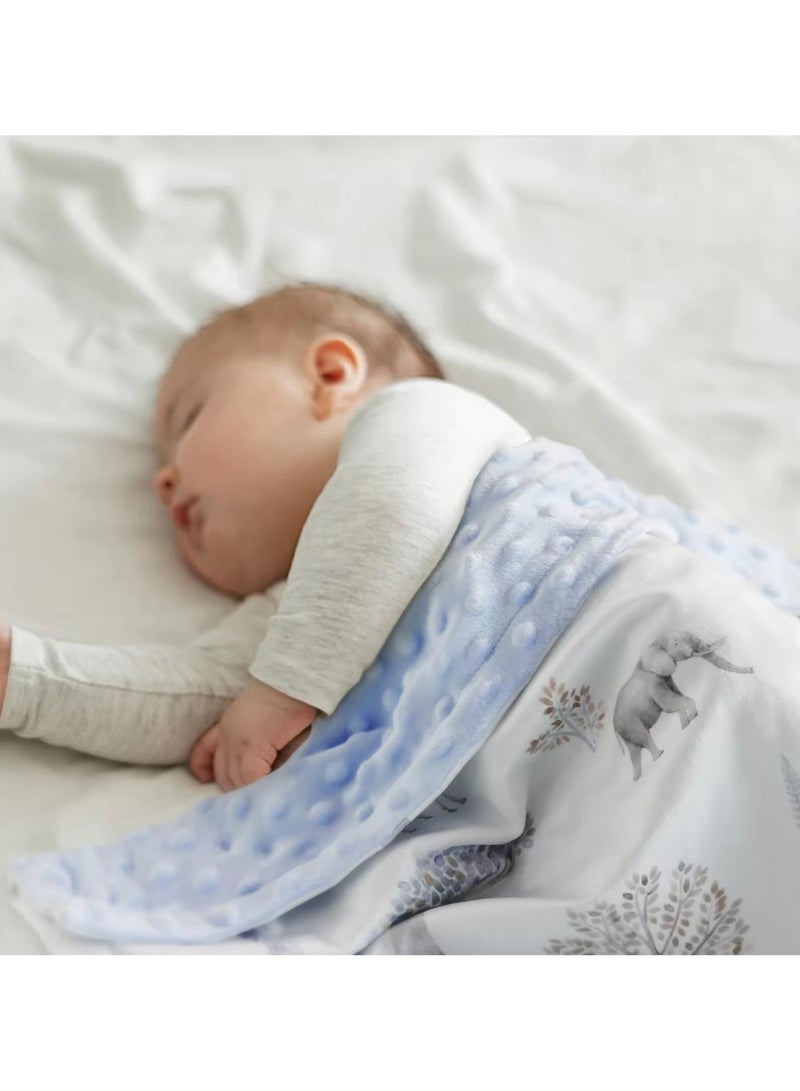 Hicomony 75x100cm Kids Baby Blanket Newborn Gifts, Soft Plush Blankets with Dotted Backing, Fleece Fabric Essentials for Unisex, Toddlers, Boys Girls  (Giraffe, Elephant, Zebra) - Image 5