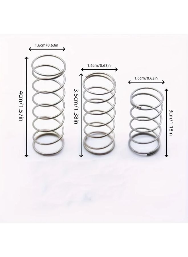 4pcs Medium Toilet Button Reset Spring Stainless Steel Water Tank Replacement - Image 4