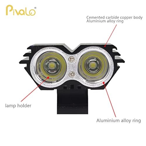 Pivalo PVL2OEF1 2 LED Owl Eye Headlight Lamp Waterproof CREE LED Fog Light with High/Low Beam Function & Handlebar Switch Universal for Bike, Motorcycle and Cars (20W, White, 1 PC) - Image 2