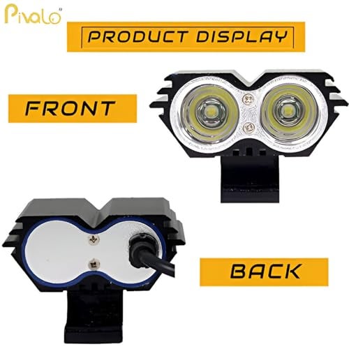 Pivalo PVL2OEF1 2 LED Owl Eye Headlight Lamp Waterproof CREE LED Fog Light with High/Low Beam Function & Handlebar Switch Universal for Bike, Motorcycle and Cars (20W, White, 1 PC) - Image 3