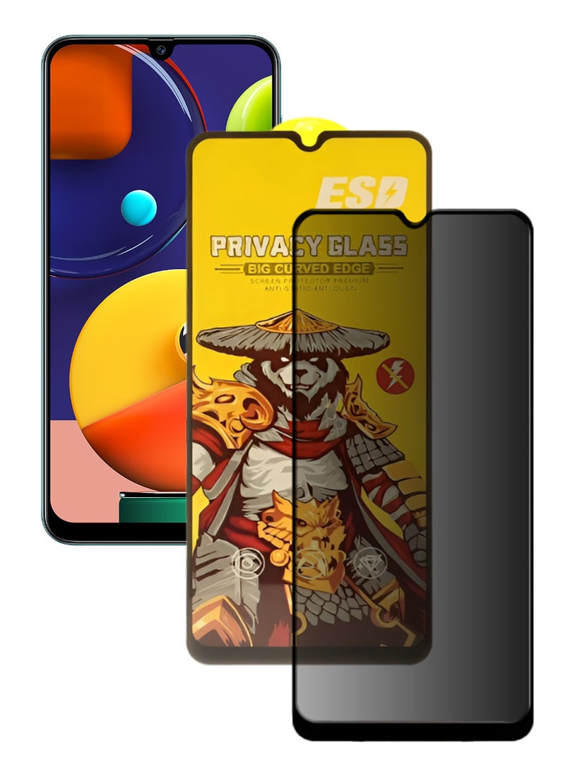 ESD Tempered Dustproof Privacy Glass Screen Protector Compatible For Samsung Galaxy A50s - Image 1