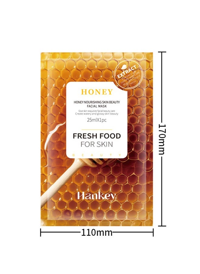 Facial Mask Honey Mask Hydrating and Moisturizing Collagen Face Anti-aging Hydrating Face Mask Clarifying Nourishing Firming Beauty Facial